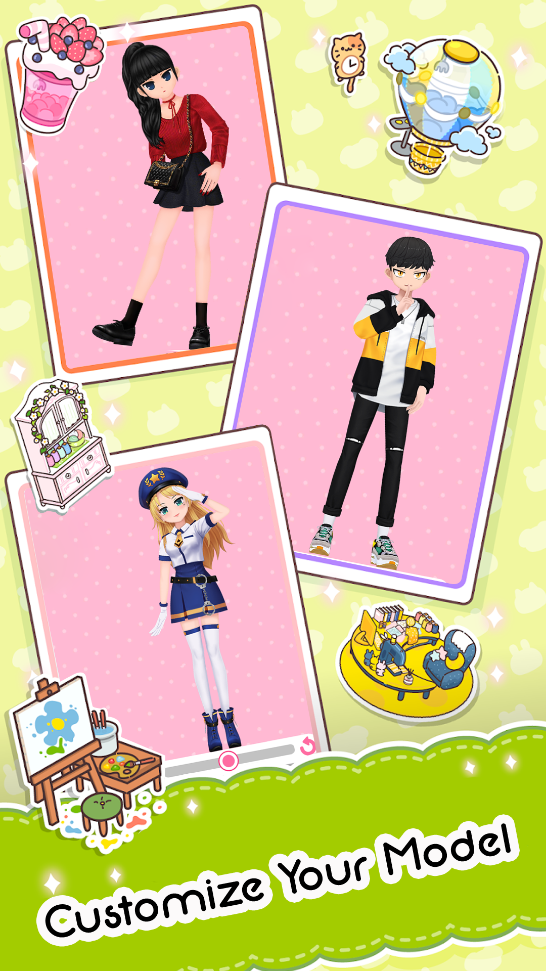 Sweet Girl: DIY Paper Doll 遊戲截圖
