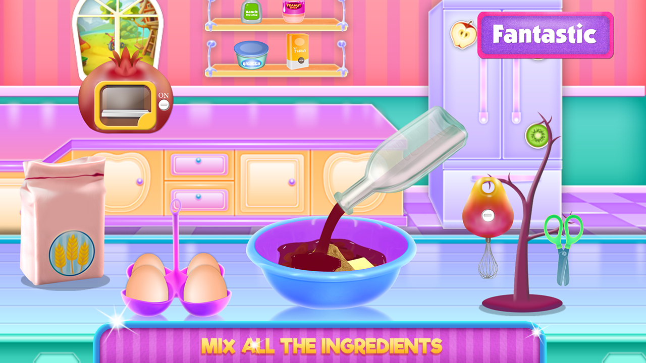 Fruit Chocolate Cake Cooking Game Screenshot