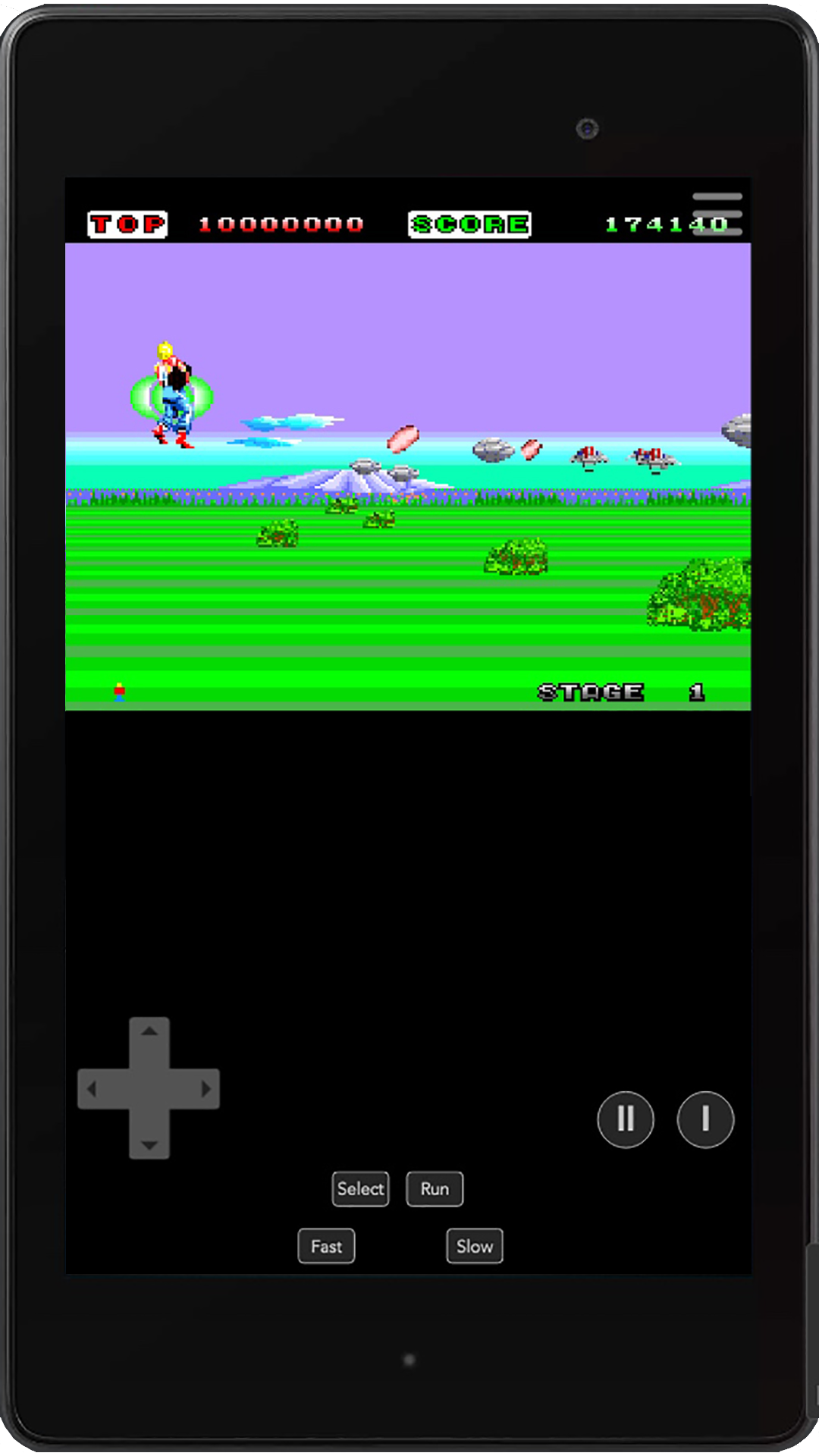 Space Harrier PCE Game Screenshot