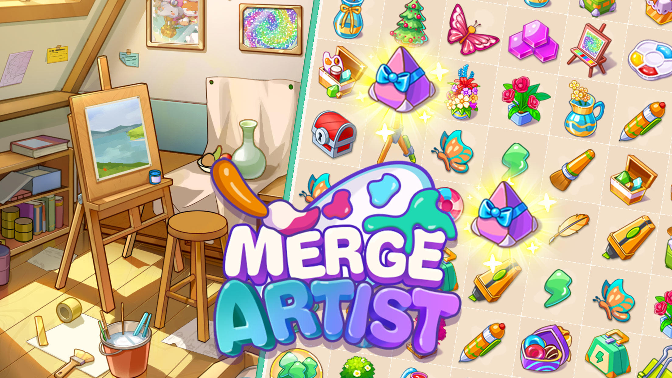 Merge Artist: Merge Games Game Screenshot