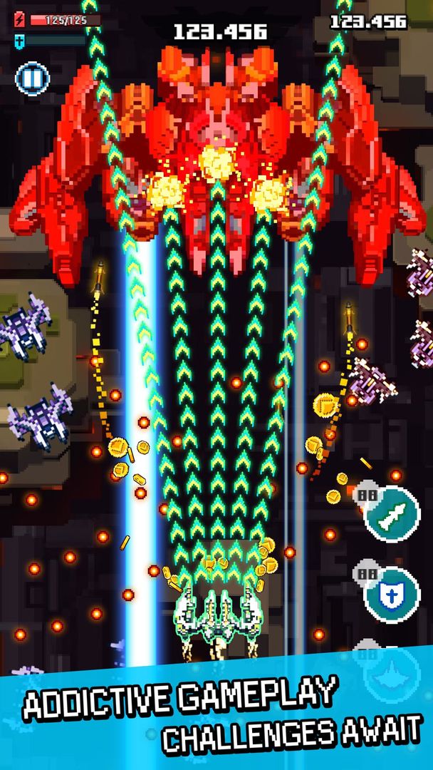 Screenshot of Pixel Shooter – Sky Force War