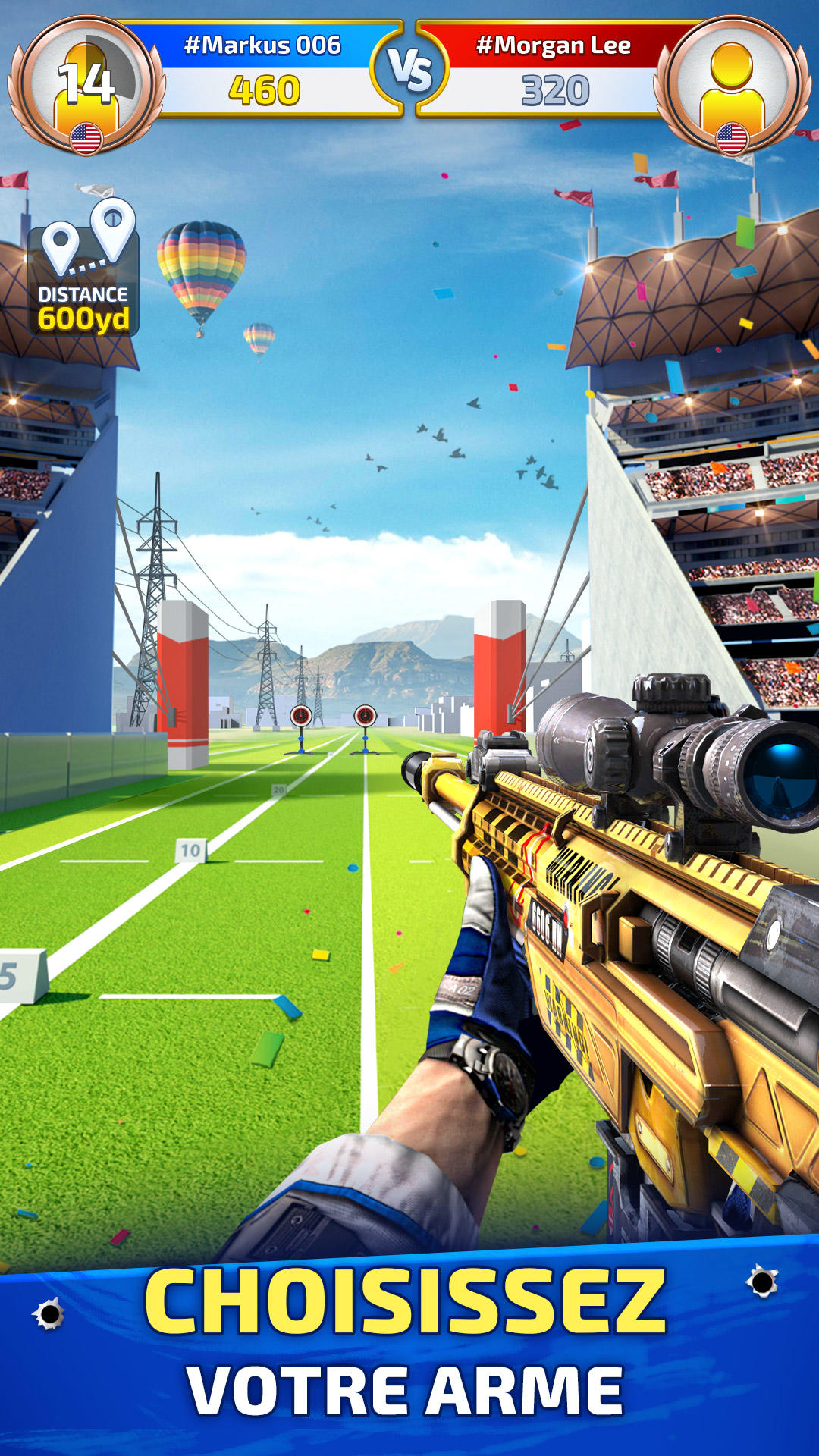 Screenshot 1 of Sniper Champions : tir en 3D 2.2.9