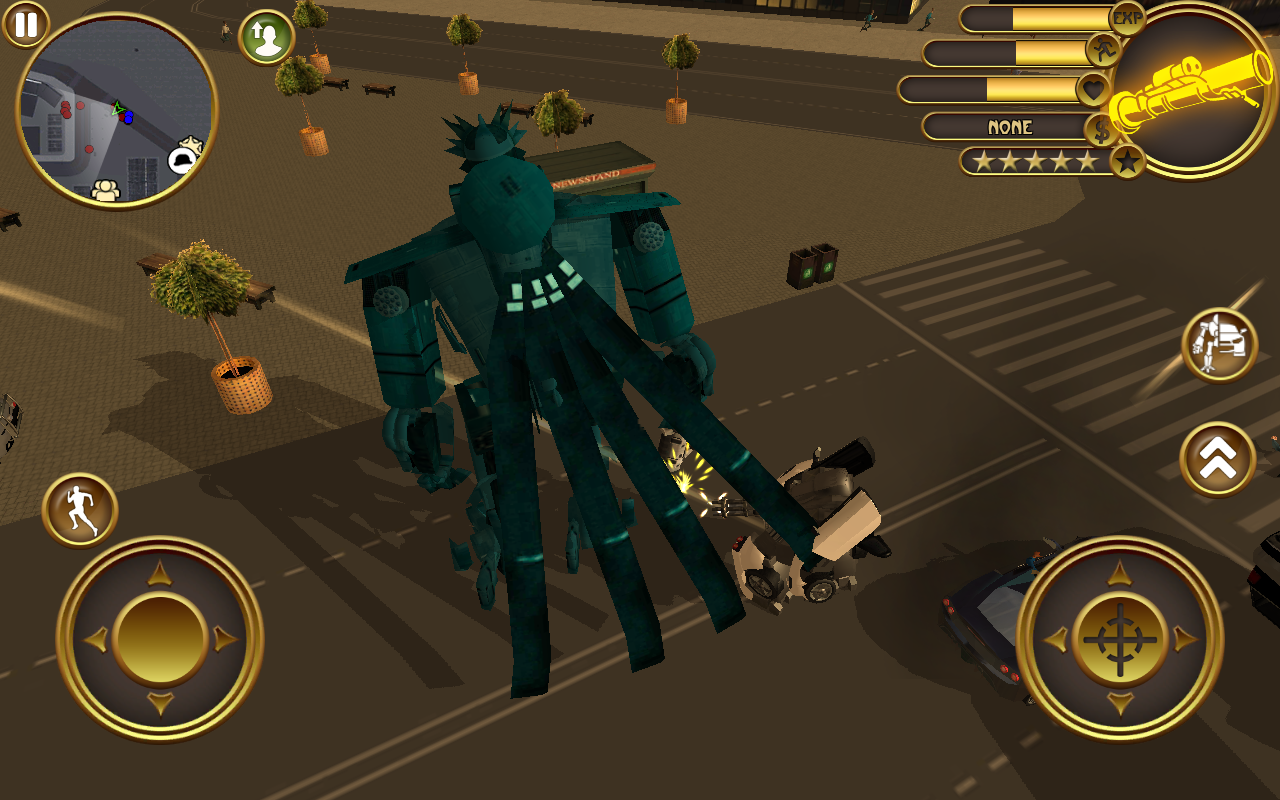 Robot Helicopter Game Screenshot