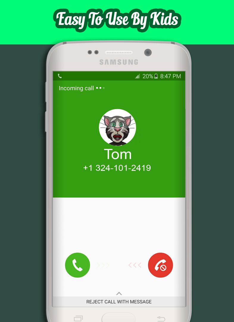 Screenshot of Call From Talking Tom