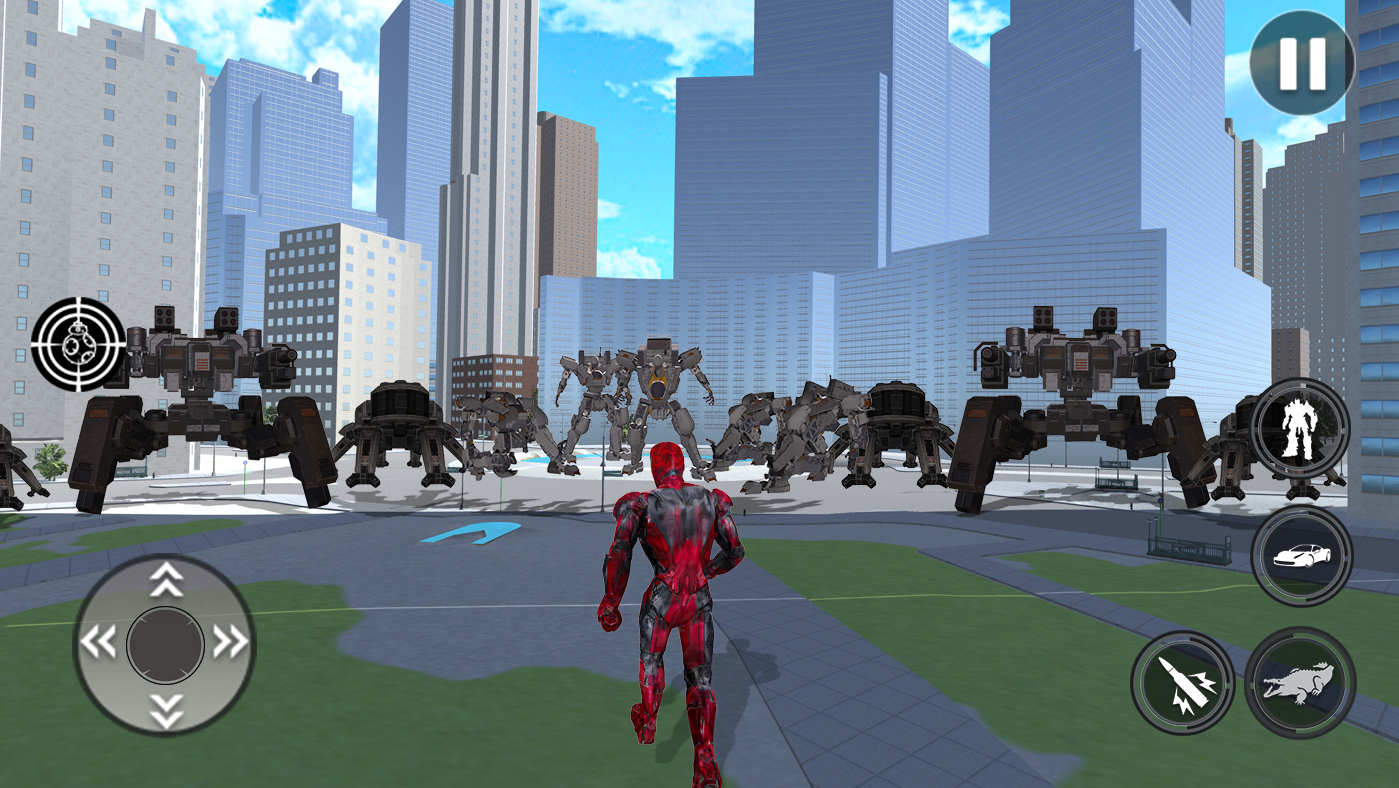 Robot Transform City Battle 3D Game Screenshot