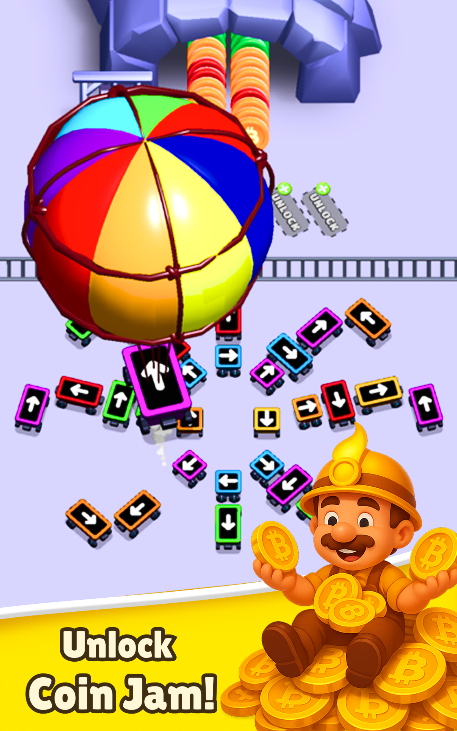 Bitcoin Sort Frenzy Game Screenshot
