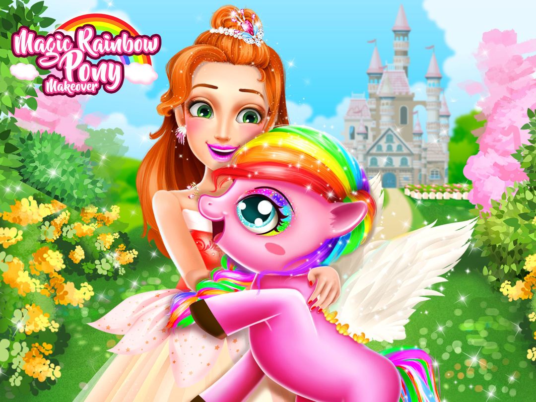 Rainbow Pony Makeover 게임 스크린 샷