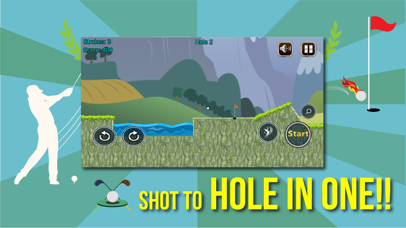 Screenshot of Mini Golf: Power Shot