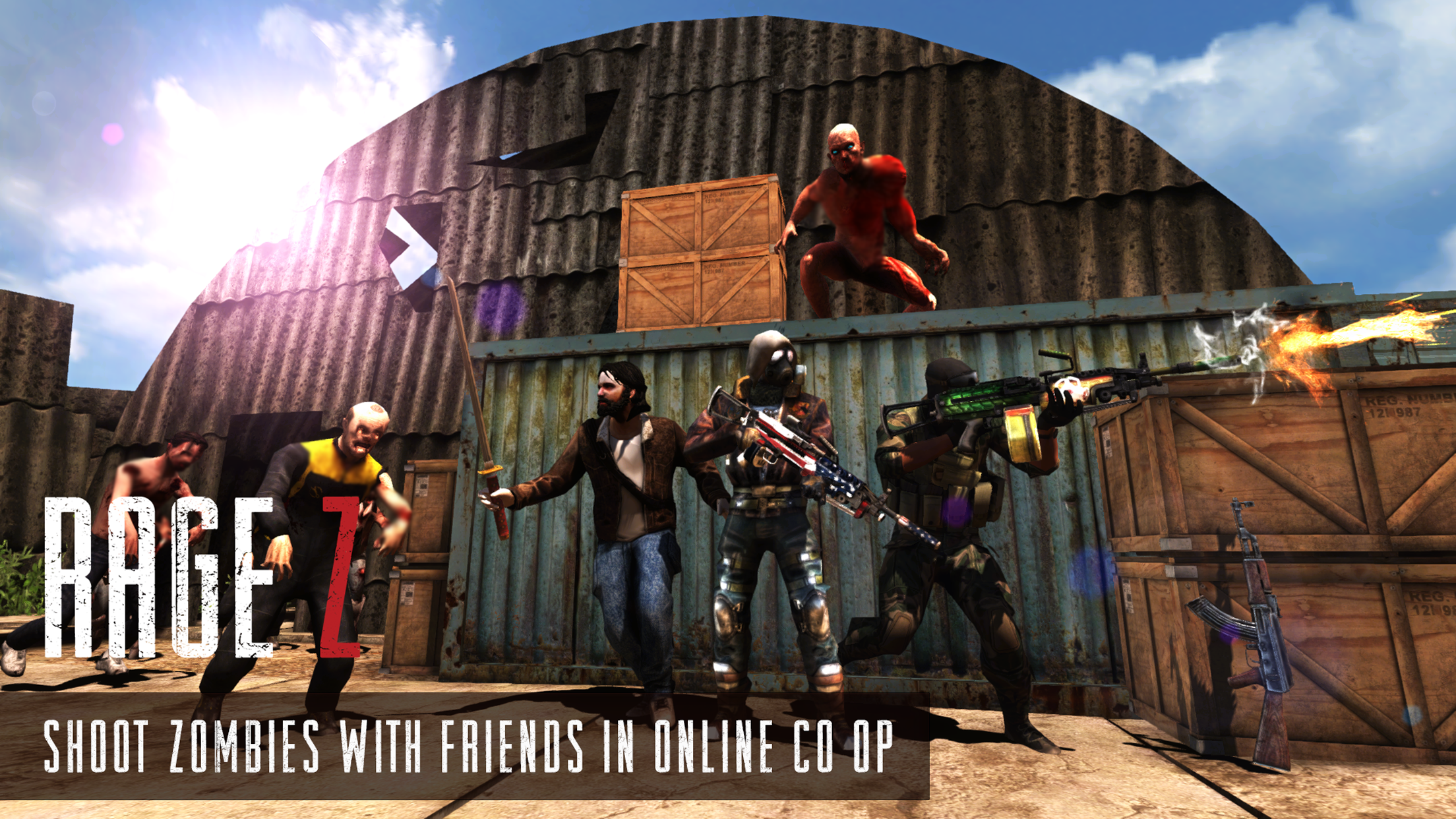 Screenshot 1 of Rage Z: Mehrspieler-Zombie-FPS 1.34