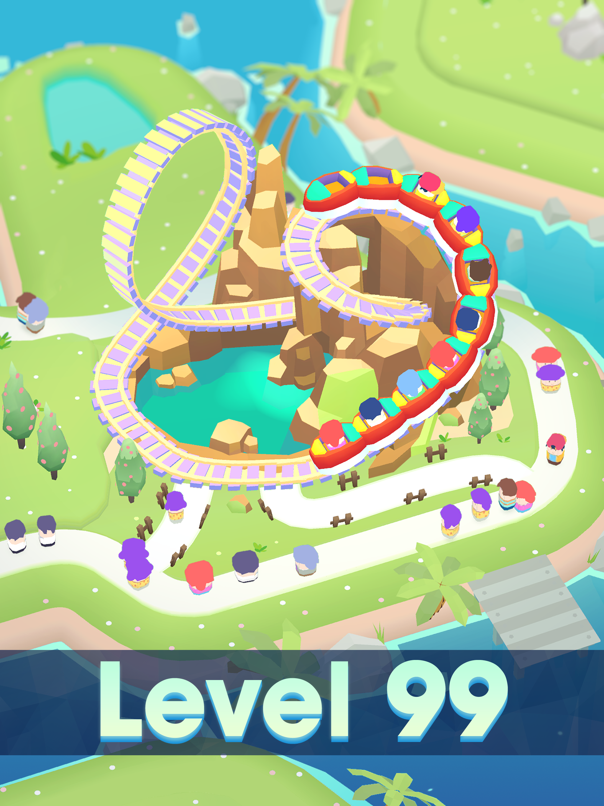 Theme Park Island Game Screenshot