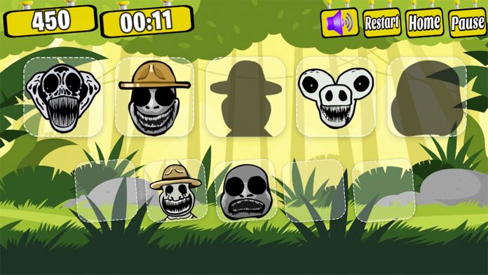Smiley zoonomaly puzzle screenshot game