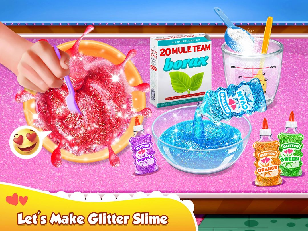 Screenshot of Glitter Slime Maker - Crazy Slime Fun