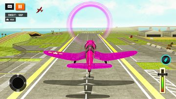 Captura de Tela do Jogo City Airplane Racing 3d Game