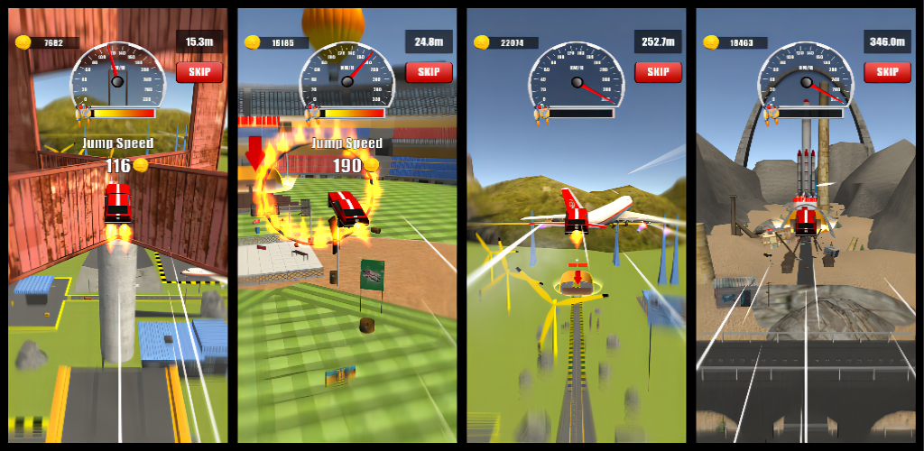 Super Car Jumping Game Screenshot