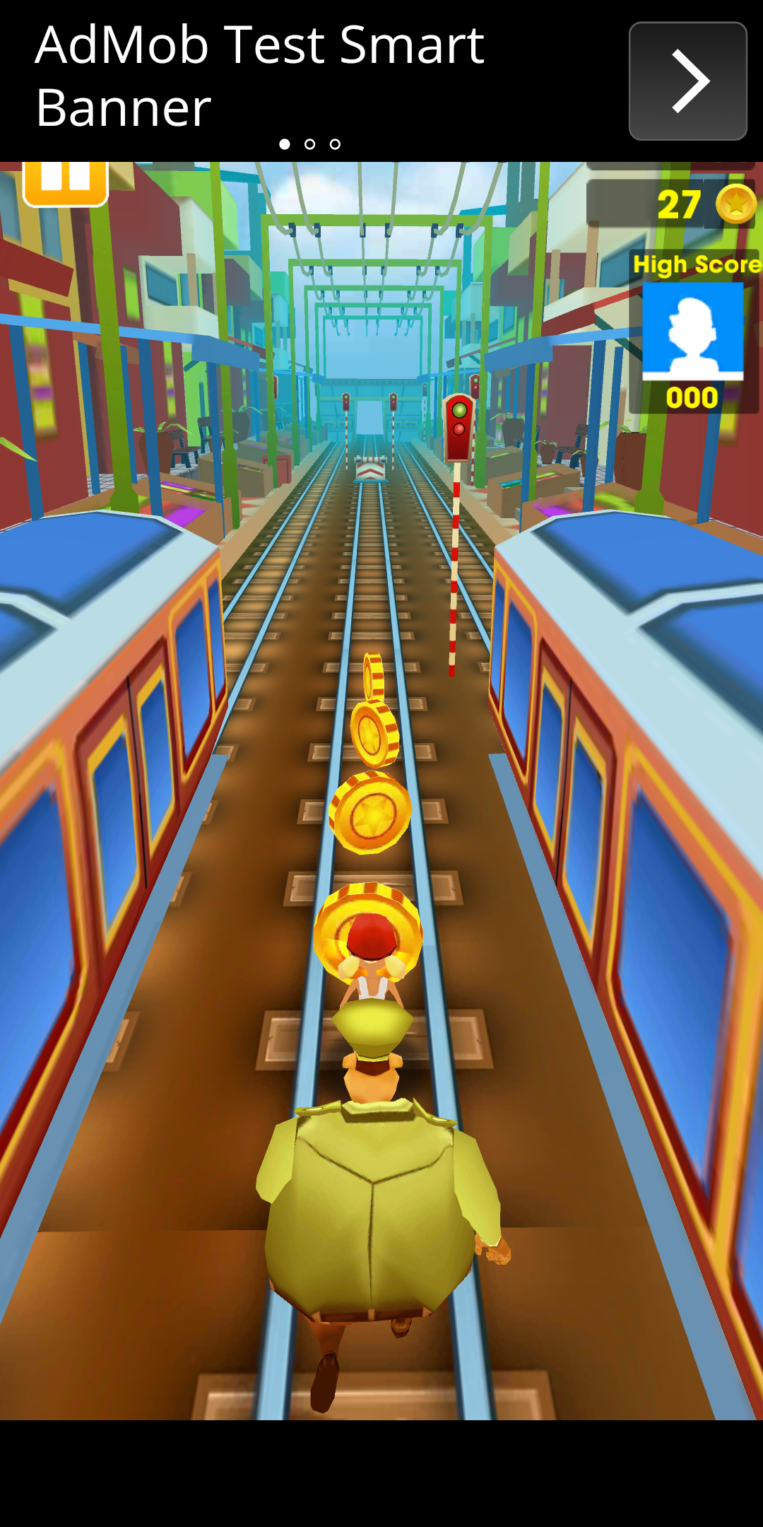 Screenshot of Train Surfer: Rail Unknown