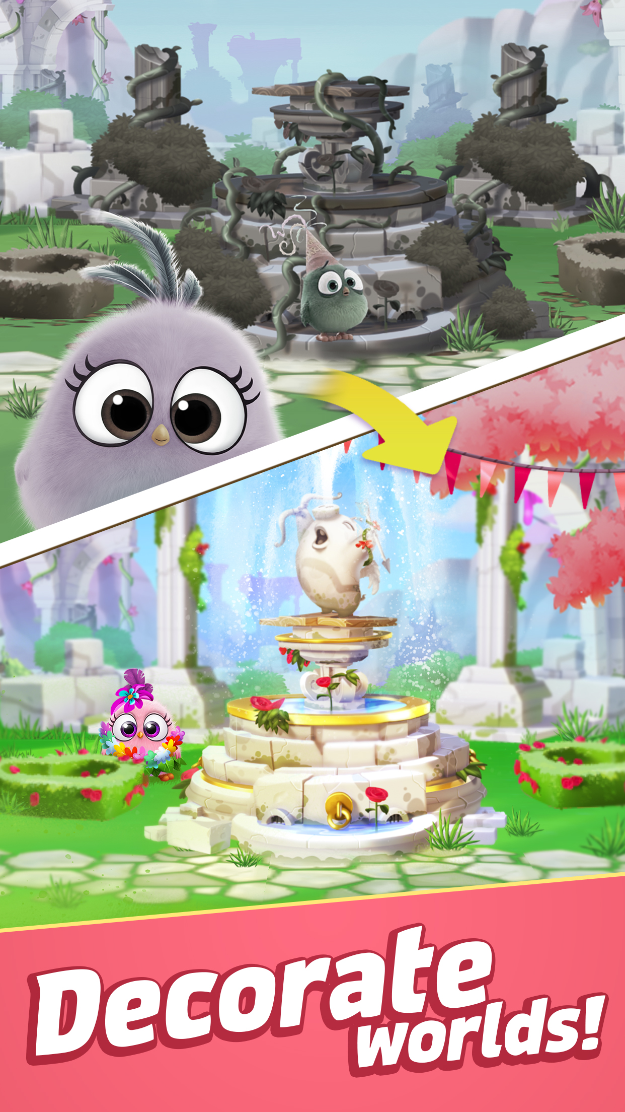 Cuplikan Layar Game Angry Birds Match 3