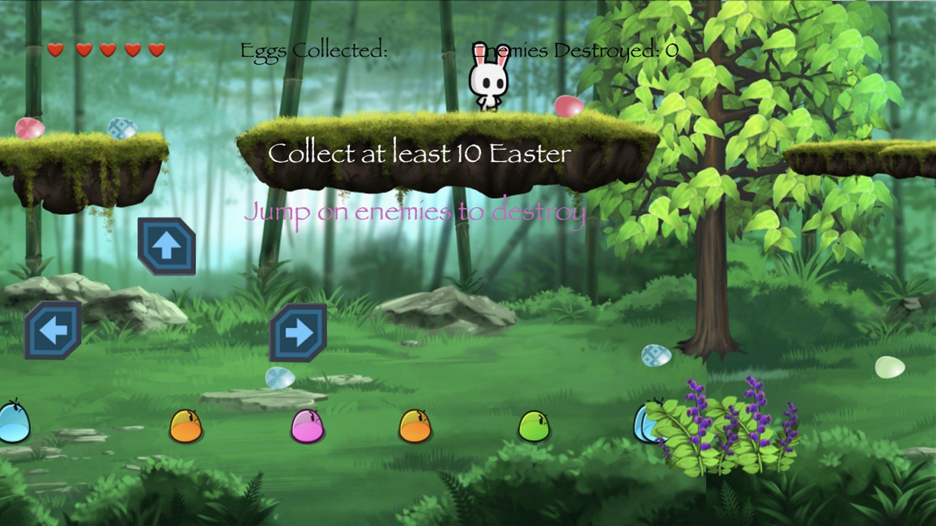 Bunny Collect Eggs Game Screenshot