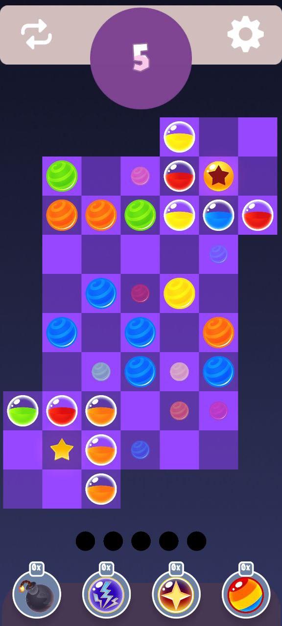 Bunch Balls:Same colour puzzle Game Screenshot