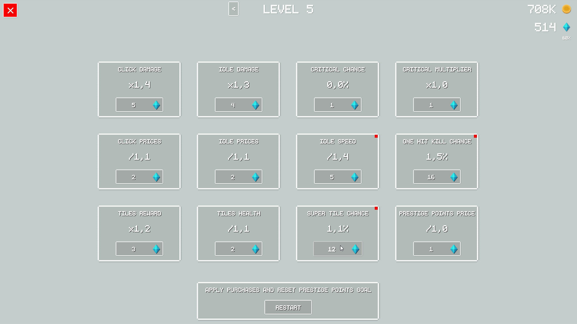 Idle Blocks Game Screenshot
