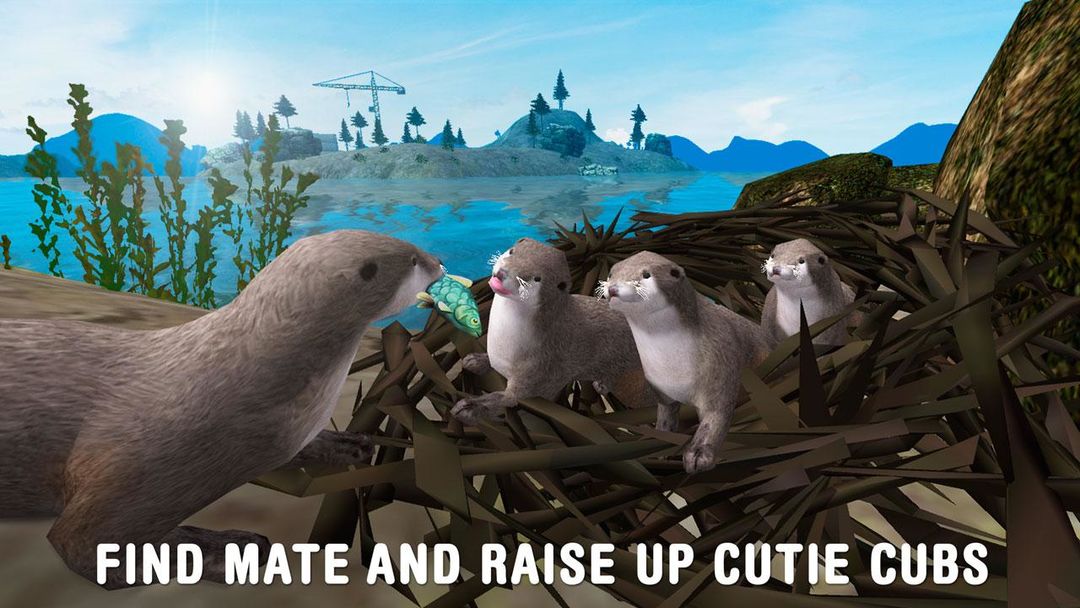 Sea Otter Survival Simulator ภาพหน้าจอเกม
