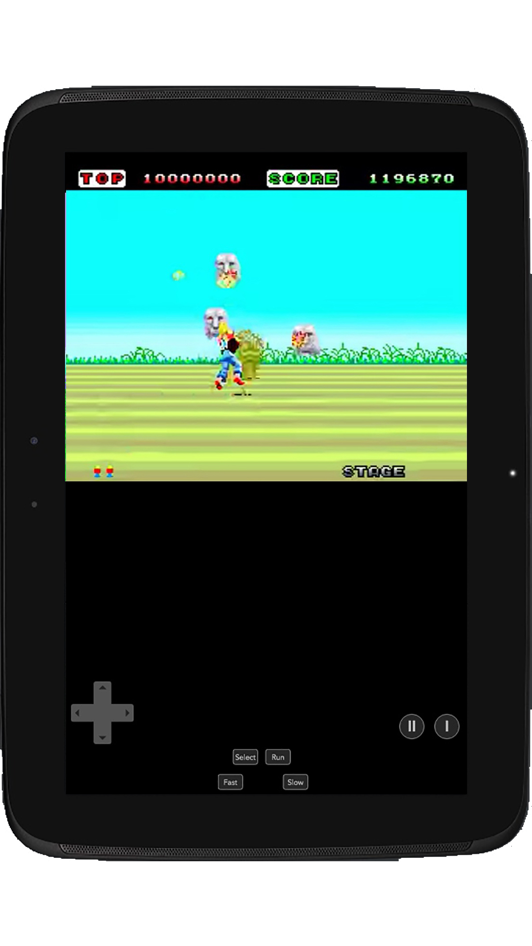 Space Harrier PCE Game Screenshot