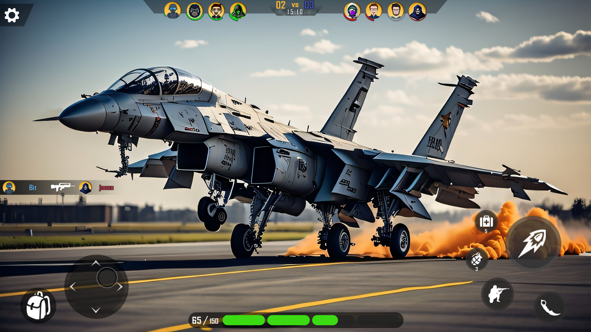 Screenshot 1 of jeux de jet de guerre aérienne 1.3.0