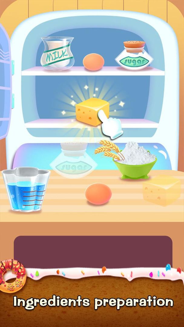 도너츠 재미있는 요리 게임 만들기 게임 스크린 샷