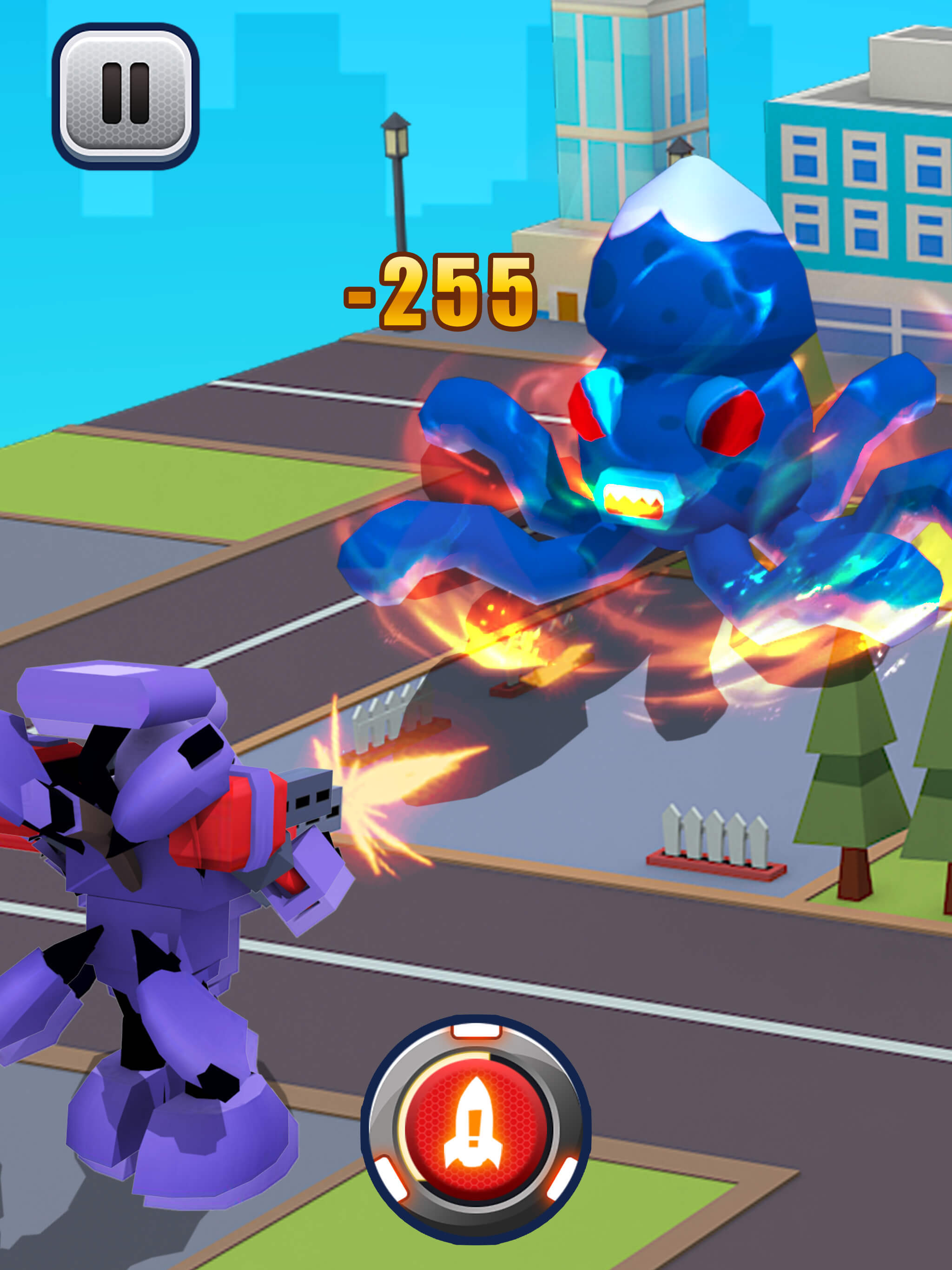 Screenshot of Robot Warrior 3D