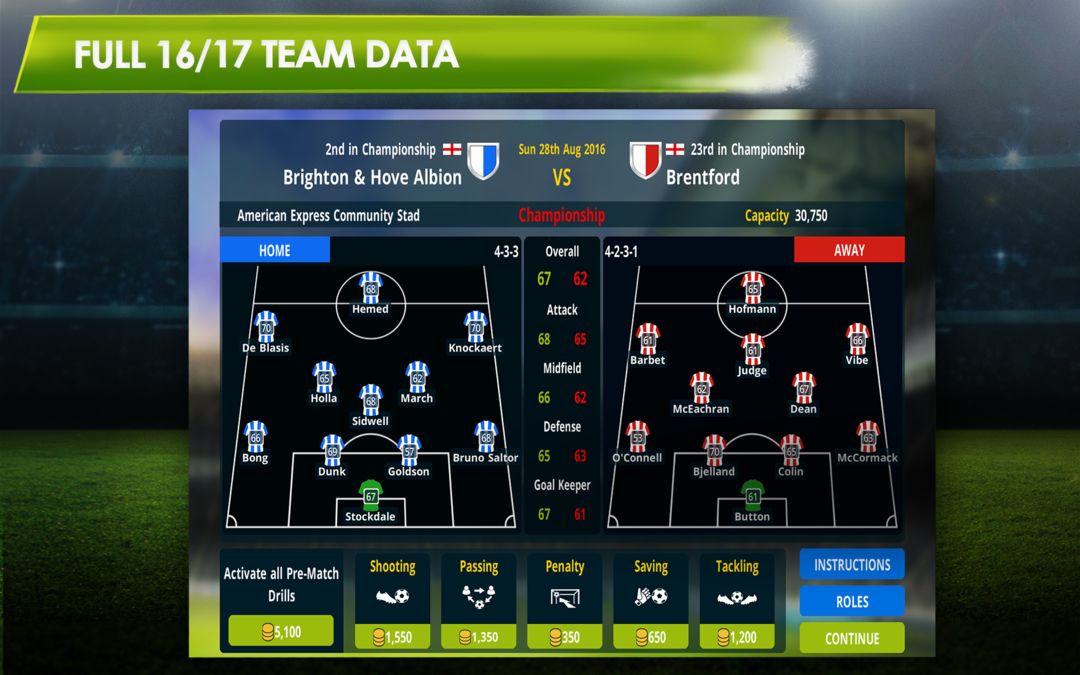 Screenshot of Championship Manager 17