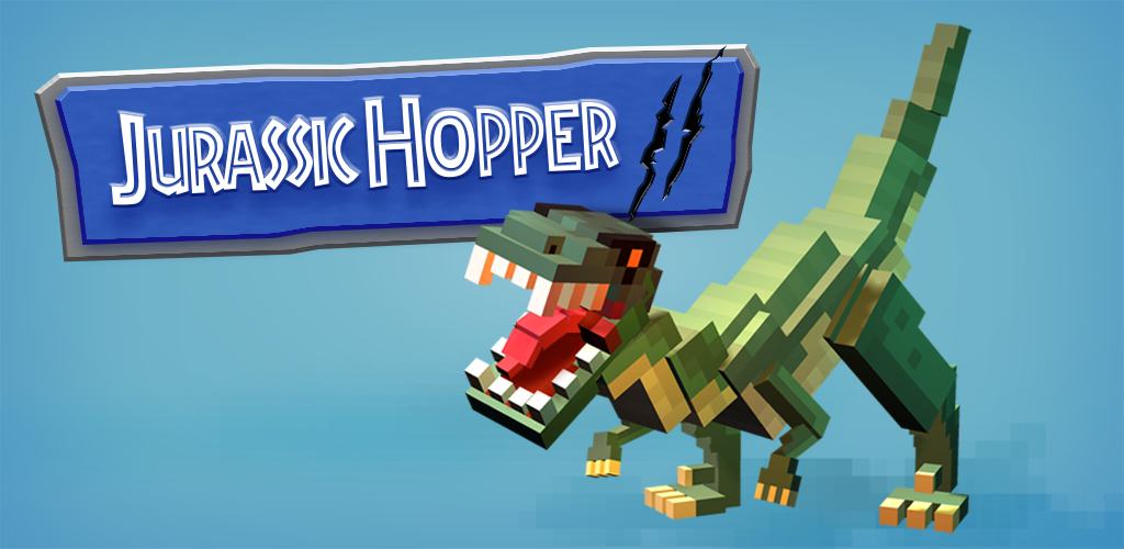 Banner of Hopper Jurásico 2: Crossy Dino World Shooter 