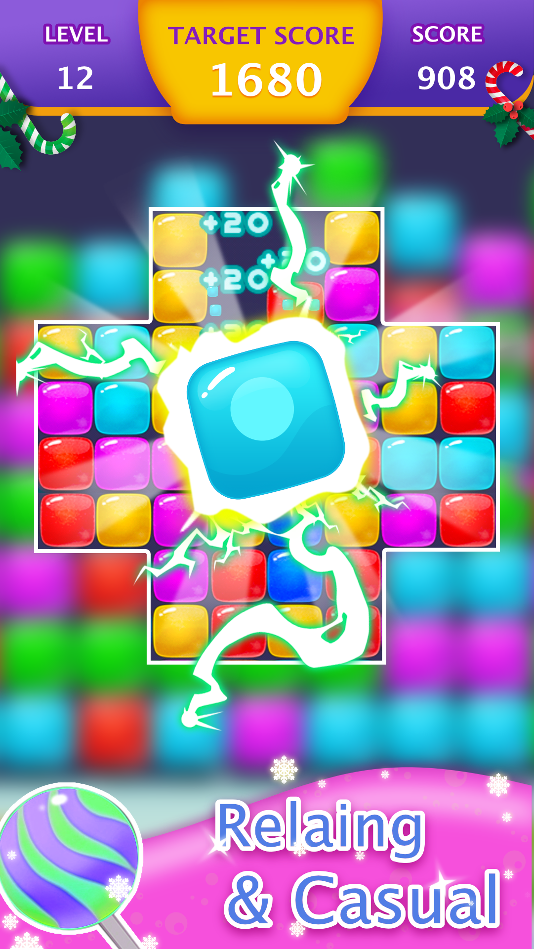 Cube Blast Crush Game Screenshot