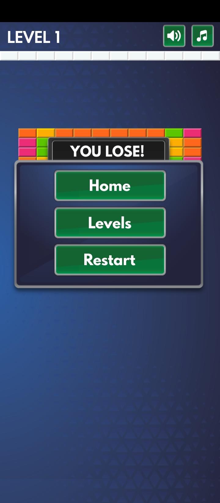Galaxy Bricks Breaker Game Screenshot