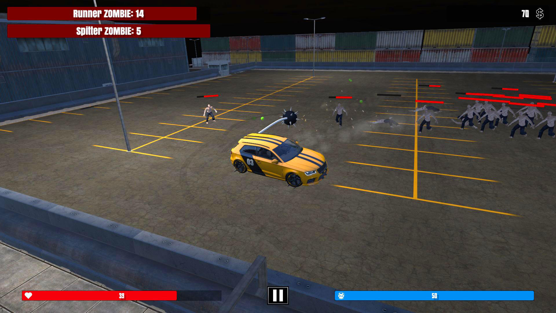 Screenshot 1 of Drift Cars Zombie Crusher 