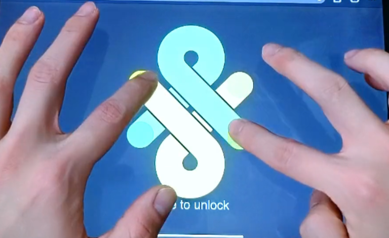 Screenshot of Slide to unlock