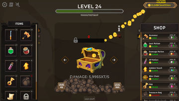 Treasure Chest Clicker Game Screenshot