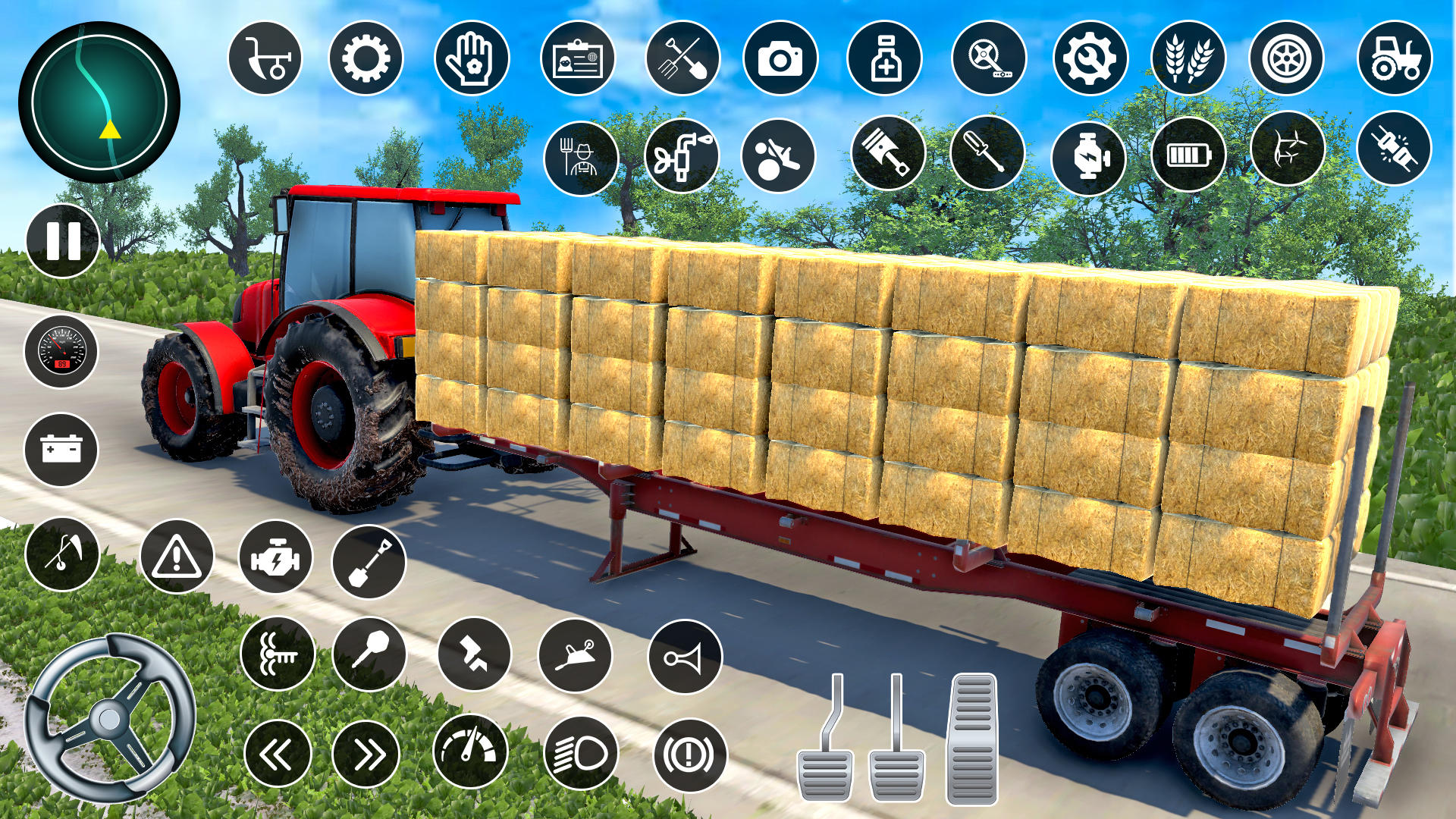 Indian Cargo Tractor Games 3D Game Screenshot