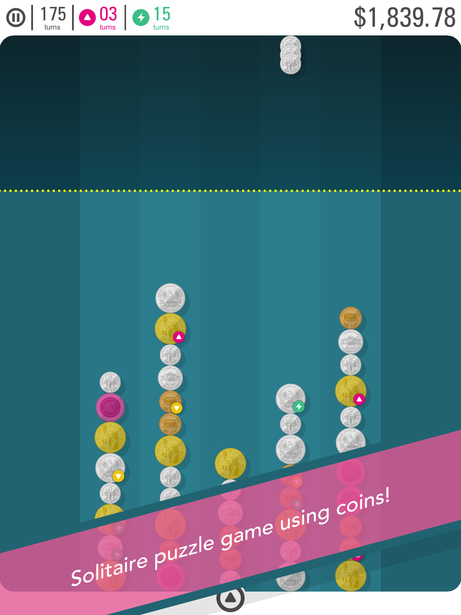 Coin Line - Merge Coin Puzzle Game Screenshot