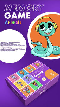 Скриншот игры Memory Game Animals