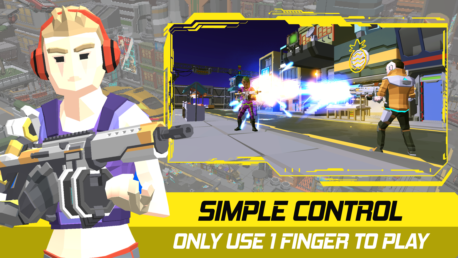 Screenshot of Shooter Punk - One Finger Shoo