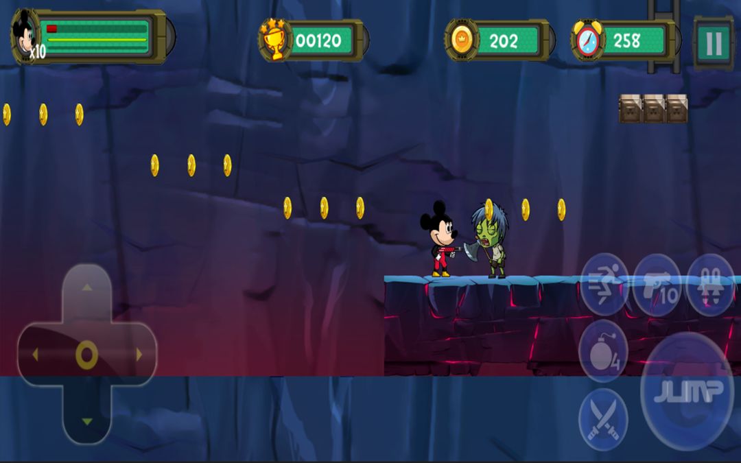 Screenshot of Temple Mickey Jungle Games