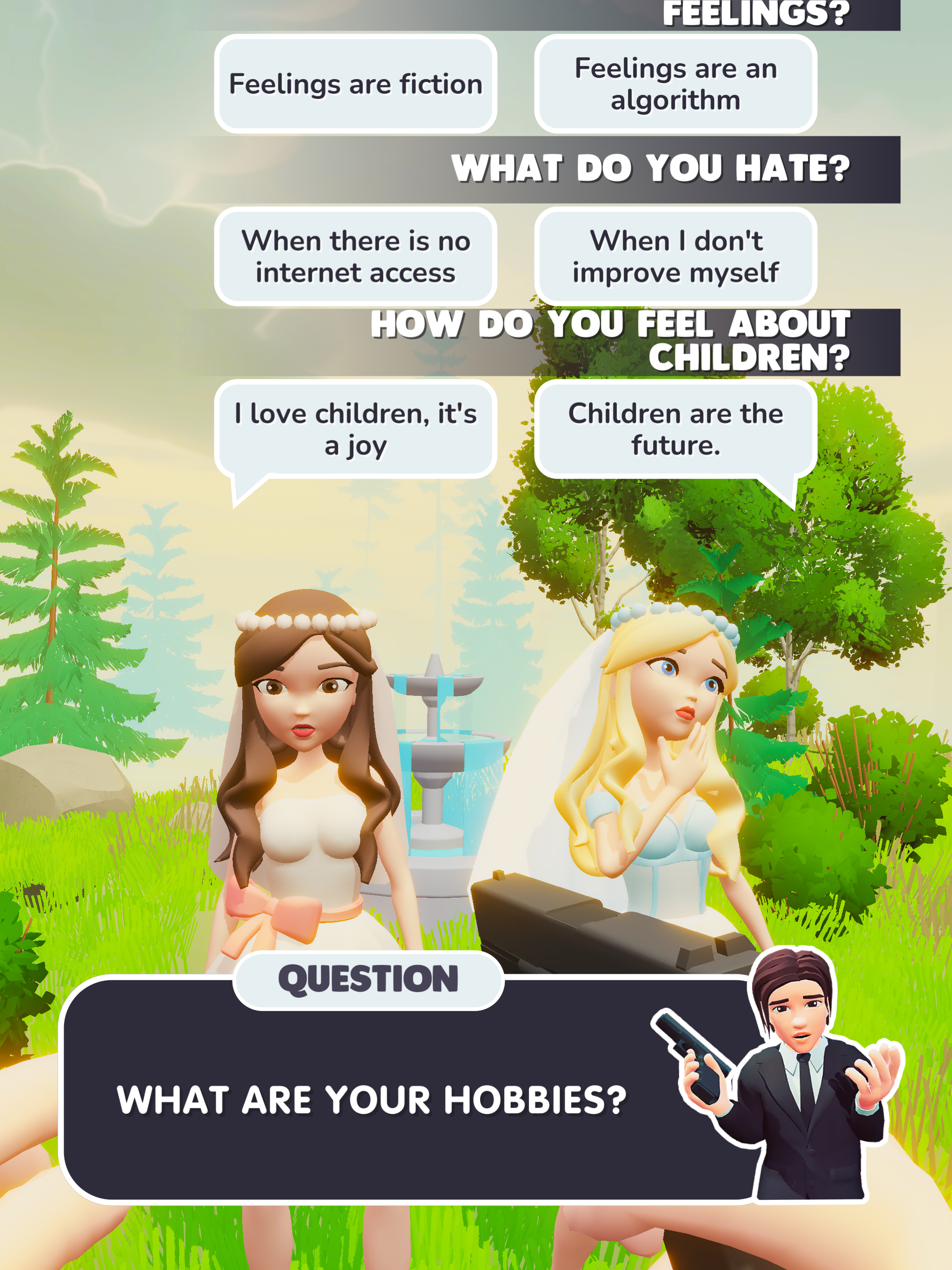 Guess Who's A Clone Game Screenshot