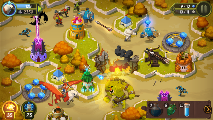 Crystal Siege Game Screenshot