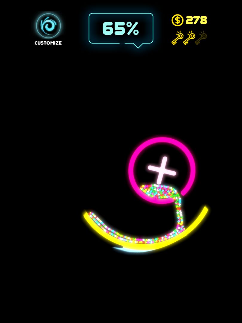 Screenshot of Neon Splash