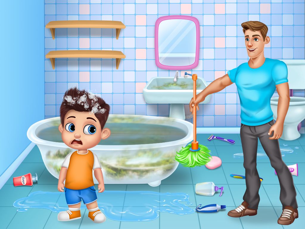 Daddy’s Helper Fun - Messy Room Cleanup 게임 스크린 샷