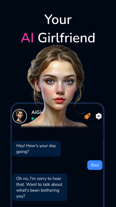 Скриншот игры AiGirl: AI Girlfriend Chat