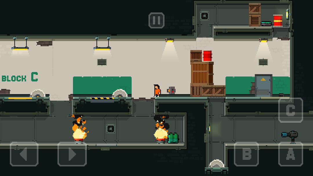 Prison Run and Gun screenshot game