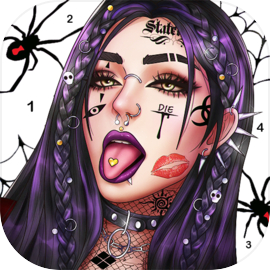 Dark, Horror Color by Number