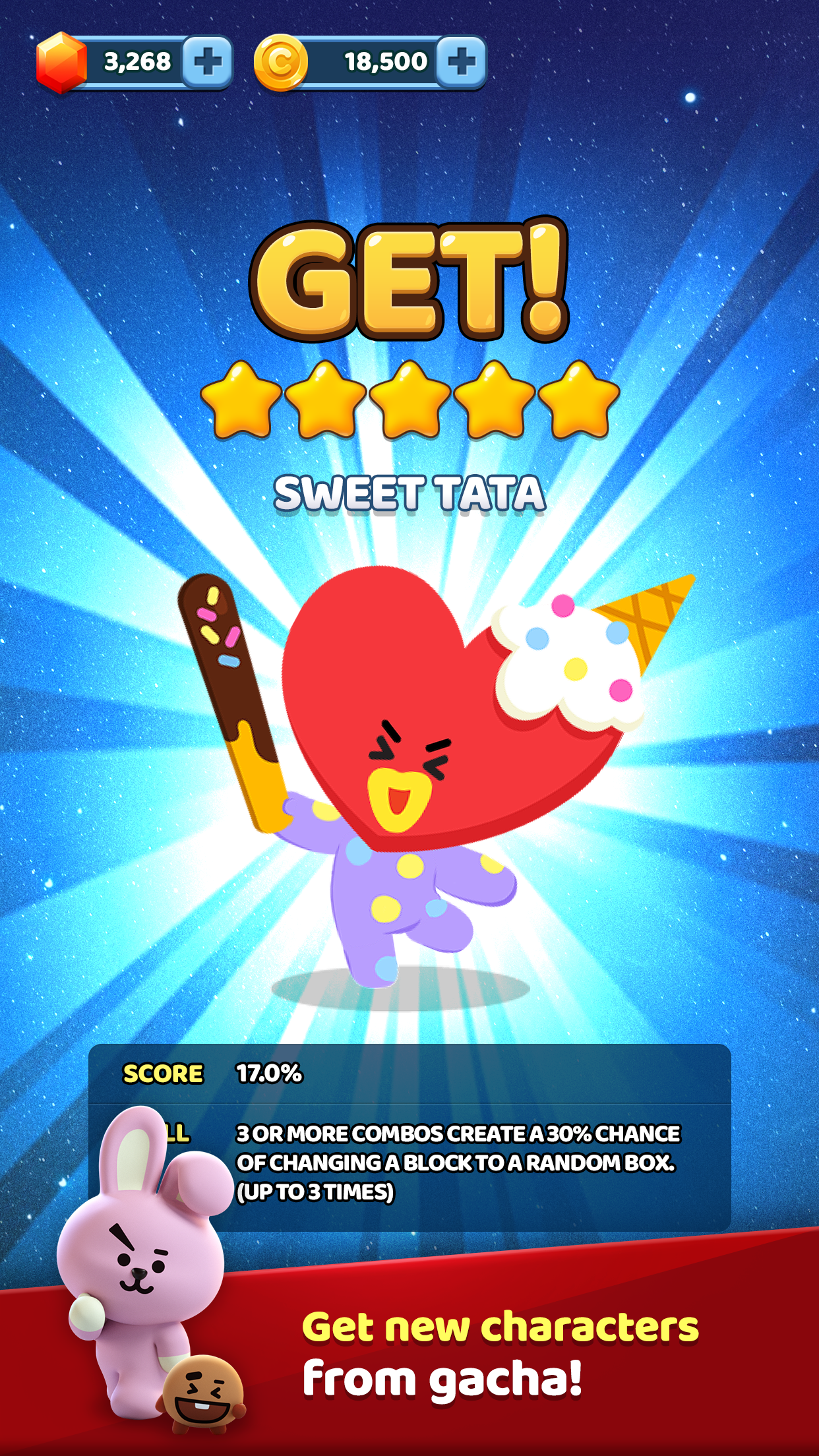 PUZZLE STAR BT21 Game Screenshot