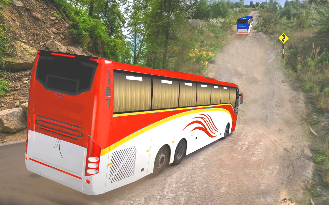 Screenshot of coach bus driving simulator 23