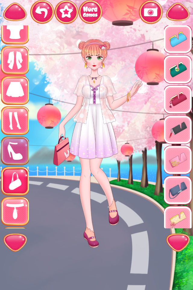 Anime Girls Dress up Games Game Screenshot